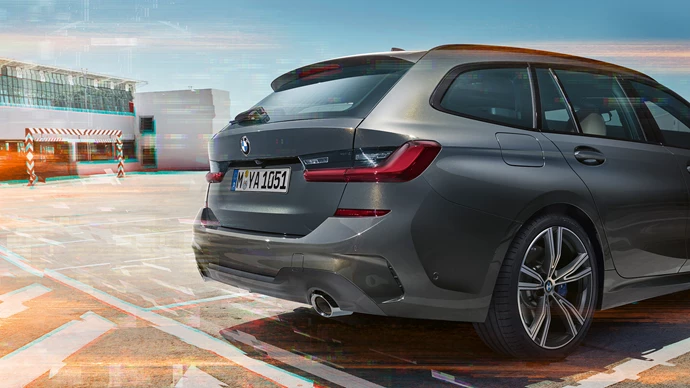 Bmw Serie 3 Touring Vista Posteriore A Tre 1